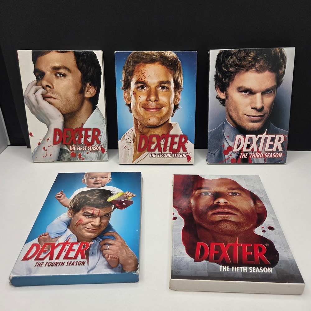 Dexter DVD Seasons 1 2 3 4 5 Bundle Set Michael C Hall Showtime TV Series